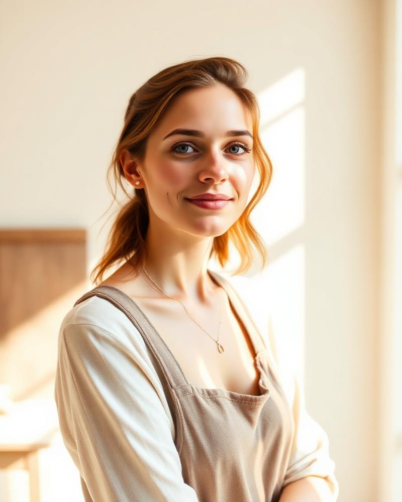 Maren Holloway in her studio